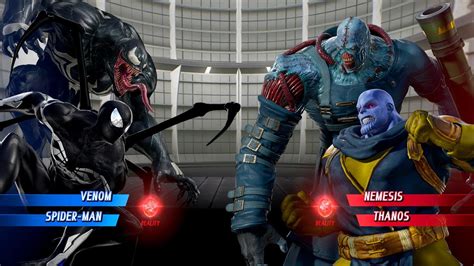 Venom Spiderman Vs Nemesis Thanos Hardest Al Marvel Vs Capcom