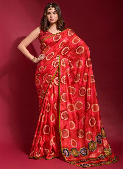 Buy Red Color Saree 249026