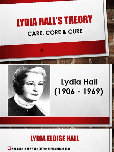 Lydia Halls Theory | PDF | Health Care | Nursing