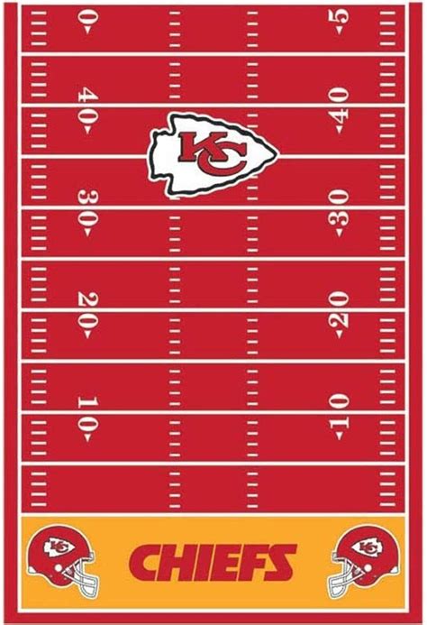 Kansas City Chiefs Plastic Table Cover 54 X 96 Red 1 Pc