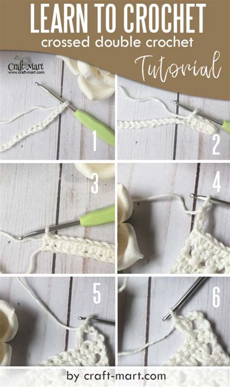 Learn To Crochet Crossed Double Crochet Tutorial Craft Mart