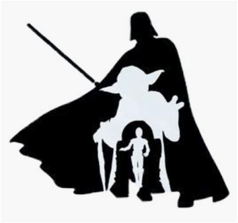 Transparent Darth Vader Clipart Silhouette Star Wars Clipart Hd Png