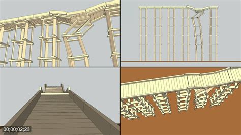 Sketchy Physics - Kapla Block Bridge Collapse - YouTube