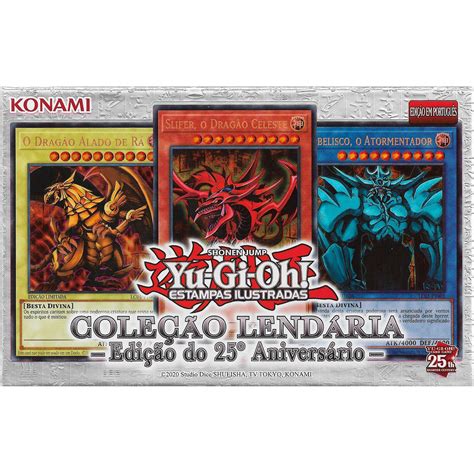 Yugioh Box Coleção Lendária 25 Anos Deuses Egípcios Português