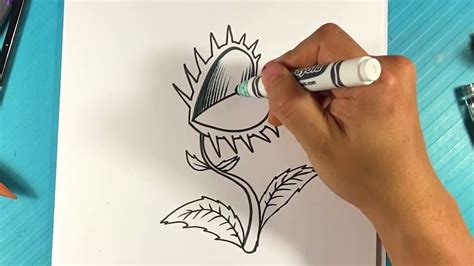 EASY How To Draw VENUS FLYTRAP YouTube