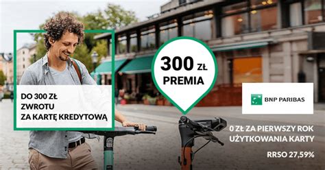 BNP Paribas darmowa karta kredytowa z 300 zł premii na start