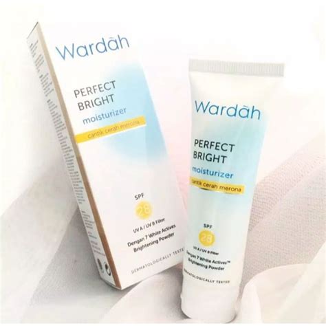 Jual WARDAH Perfect Bright Moisturizer SPF28 20ml Shopee Indonesia