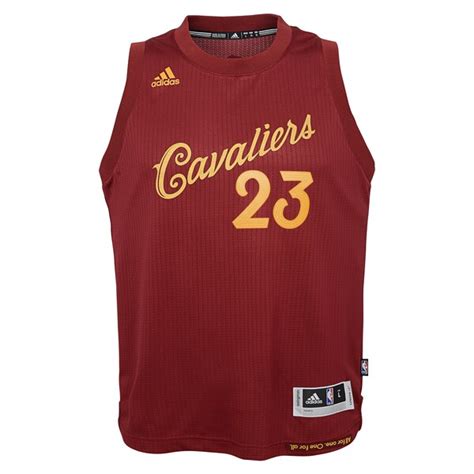 Youth Cleveland Cavaliers Lebron James Adidas Wine Burgundy Christmas