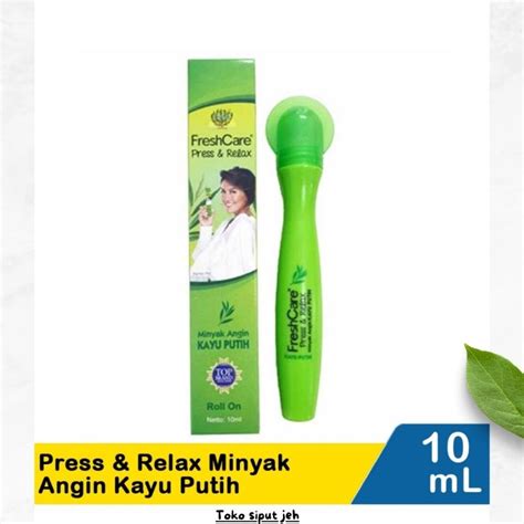 Jual Fresh Care Press Relax Minyak Angin Kayu Putih 10Ml Shopee