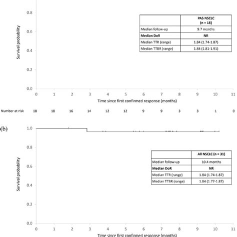 Duration Of Response Kaplanmeier Estimates Of Dor In Patients With