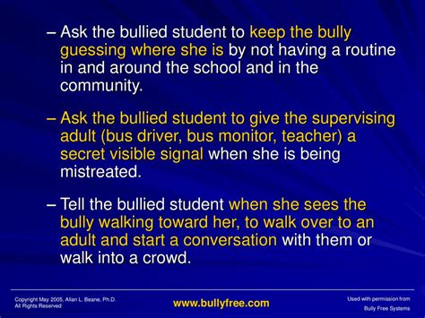 The Bully Free Program On The Spot Responding To Bullying Ppt Download