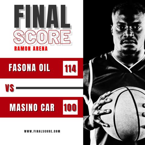 Final Score BasketBall Template | PosterMyWall