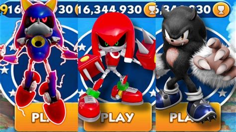 Sonic Dash Metal Sonic Vs Metal Knuckles Vs Werehog All 60