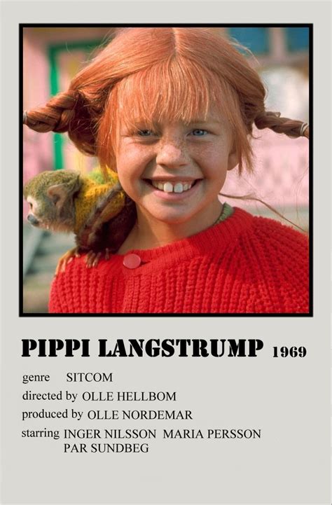 Pippi Langstrump 1969 En 2024 Affiches De Films Style Minimaliste