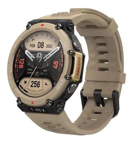 Smartwatch Reloj Inteligente Amazfit T Rex 2 Desert Khaki Caja Negro