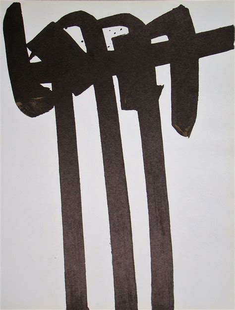 PIERRE SOULAGES Lithographie N 28 1970 Lithograph Contemporary