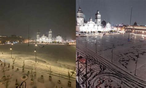 Granizo sorprende a la Ciudad de México y la cubre de blanco