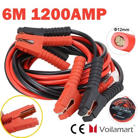 Voilamart Auto Heavy Duty Jumper Cables 2 Gauge 20ft 1200amp With Carry