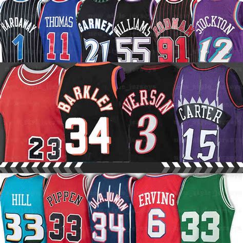 Iverson Basketball Jerseys Allen Jason Williams Dennis Rodman