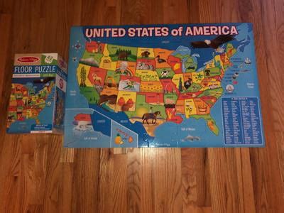 Melissa And Doug Usa Map Floor Puzzle Map