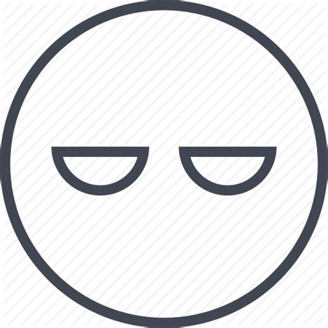 Emoticon Face Facial Expression Smile Head Smiley Line Line Art Icon