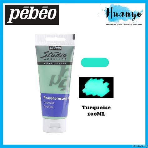 Pebeo Glow In The Dark Acrylic Paint Phosphorescent Gel Ml Luminous