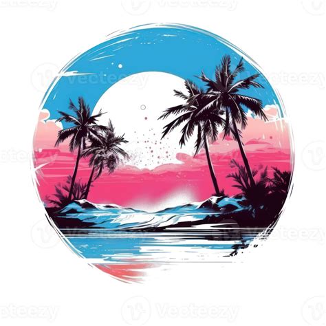 Summer tropical design for T-shirt 26910898 PNG