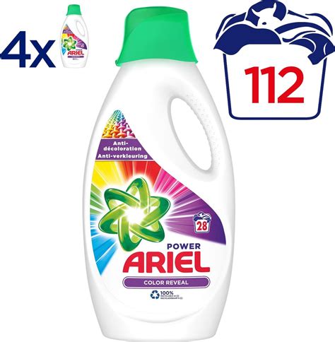 Ariel Color Reveal Wasmiddel Voordeelverpakking 4 X 28 Wasbeurten