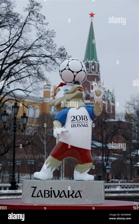 Moskau Russland 29th Nov 2017 Der Kreml With Dem Wolf Zabivaka