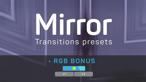 Mirror Transitions Rgb Premiere Pro Presets Motion Array