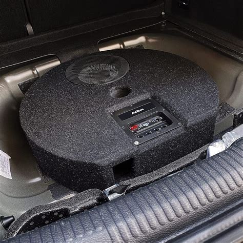 AXTON ATB20RX Aktiv Subwoofer für Reserverad Mulde Bassreflex Bassbox