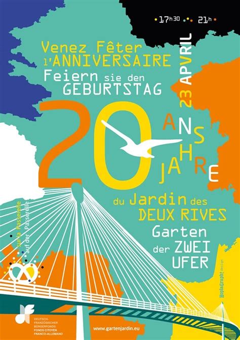 Anniversaire Jardin Des Deux Rives Jardin Et Passerelle Des Deux