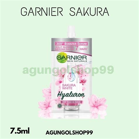 Jual Garnier Sakura White Hyaluron Booster Serum 7 5ml Shopee Indonesia