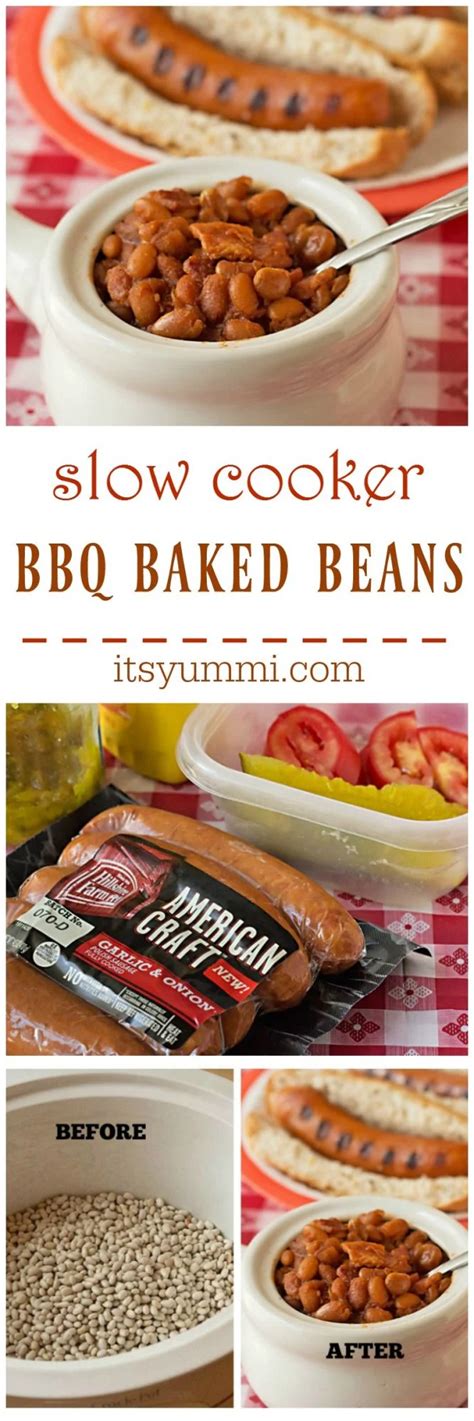 Slow Cooker BBQ Baked Beans Recipe - Its Yummi