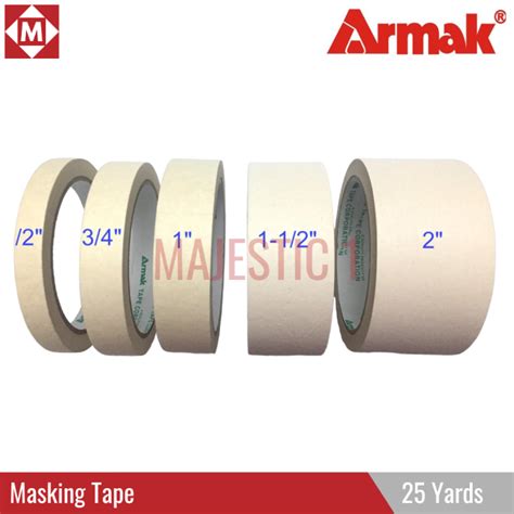 Armak Masking Tape 25Yards SOLD PER ROLL 1 2 3 4 1 2