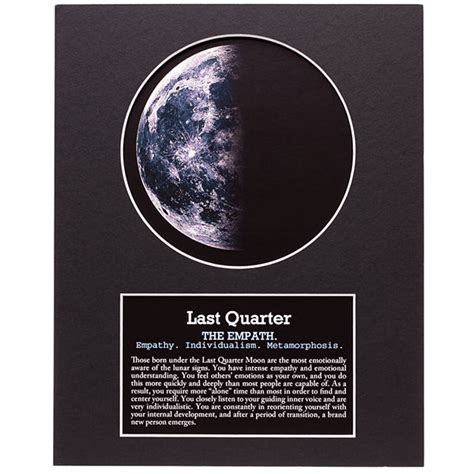 Last Quarter Moon Art - Your Moon Phase