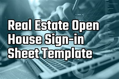 Open House Sign-In Sheet Template [DOWNLOAD] - Hooquest