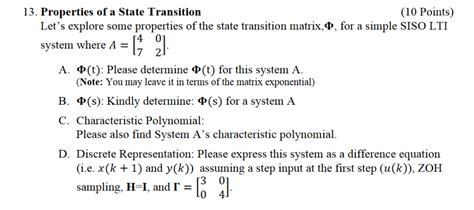 Solved 13 Properties Of A State Transition Let S Explore Chegg