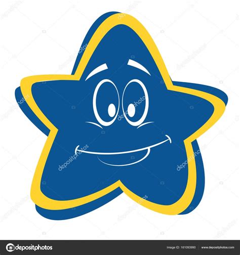 Cartoon smiling star emoji vector image Stock Vector by ©g22 161093990