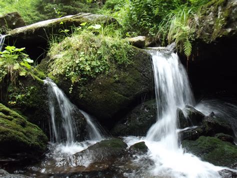 Fotos gratis naturaleza cascada río fluido Cuerpo de agua banco