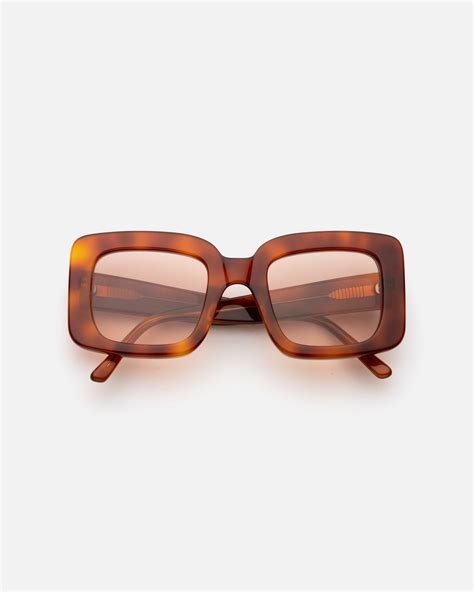 Lu Goldie — ‘mia Sunglasses In Chestnut