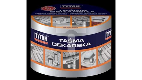 TAŚMA USZCZELNIAJĄCA DEKARSKA 10CM 10MB SREBRNA ALUMINIOWA TYTAN