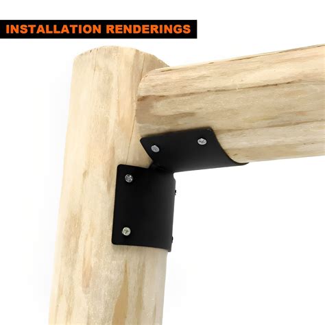 Snapklik.com : Round Post Fence Brackets