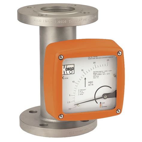 Variable Area Flow Meter Bgn Kobold Instrumentation For Liquids