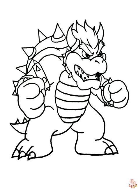 Coloriage Bowser Les Meilleurs Dessins Imprimer Gratuitement