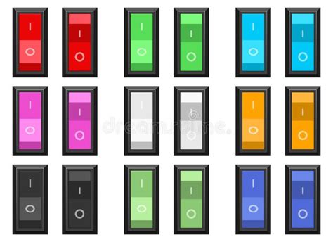 On And Off Switch Vector Design Illustration Isolated On White