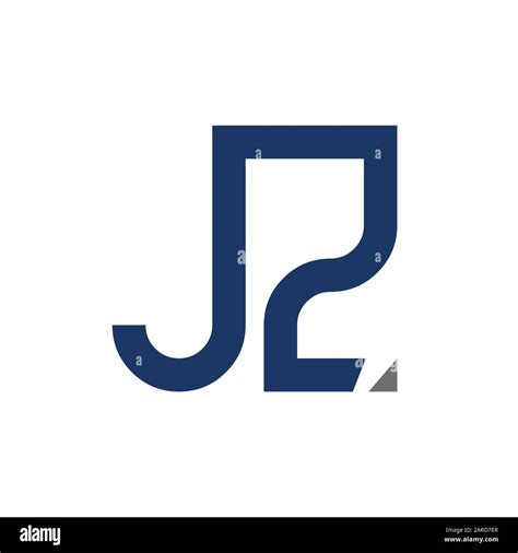 Letter Jz Logo Design Vector Template Initial Linked Letter Design Jz