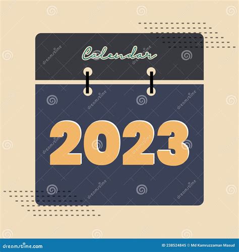 2023 Calendar Page Design. 2023 Calendar Cover Page Design. Cartoon ...