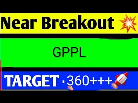 GPPL SHARE LATEST NEWS TODAY GPPL SHARE ANALYSIS GPPL SHARE TARGET GPPL