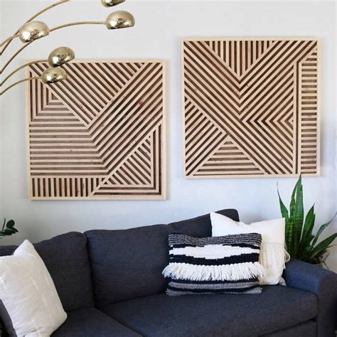 Wood Wall Art Geometric Wood Art Geometric Wall Art | Etsy